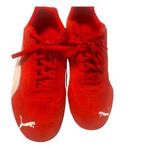 Puma Speed Cat Vintage Red Suede Low Top Sneaker Men's Sz 9 (42) Driving Shoe